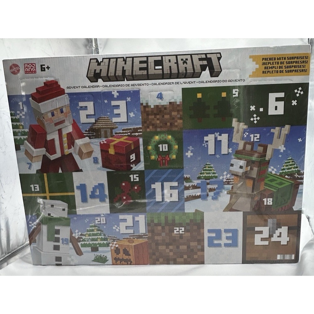 Mattel 2025 Minecraft Advent Calendar Ultra Rare collectors item 24 Figures NEW